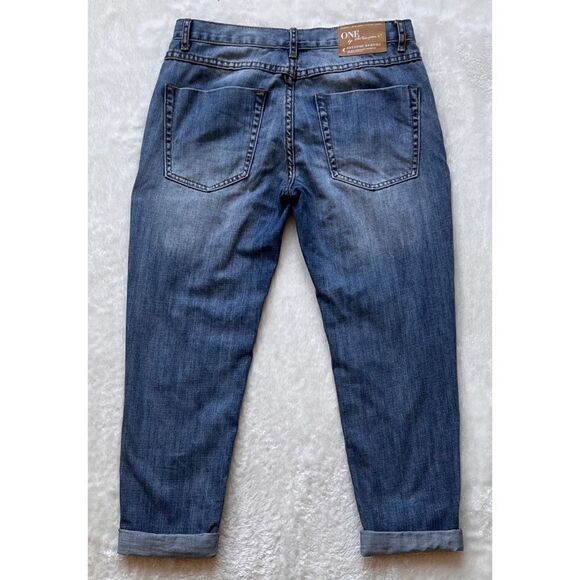 One Teaspoon Awesome Baggies Low Waist Medium Rise Relaxed Leg Tapered Cuffed - Picture 13 of 15